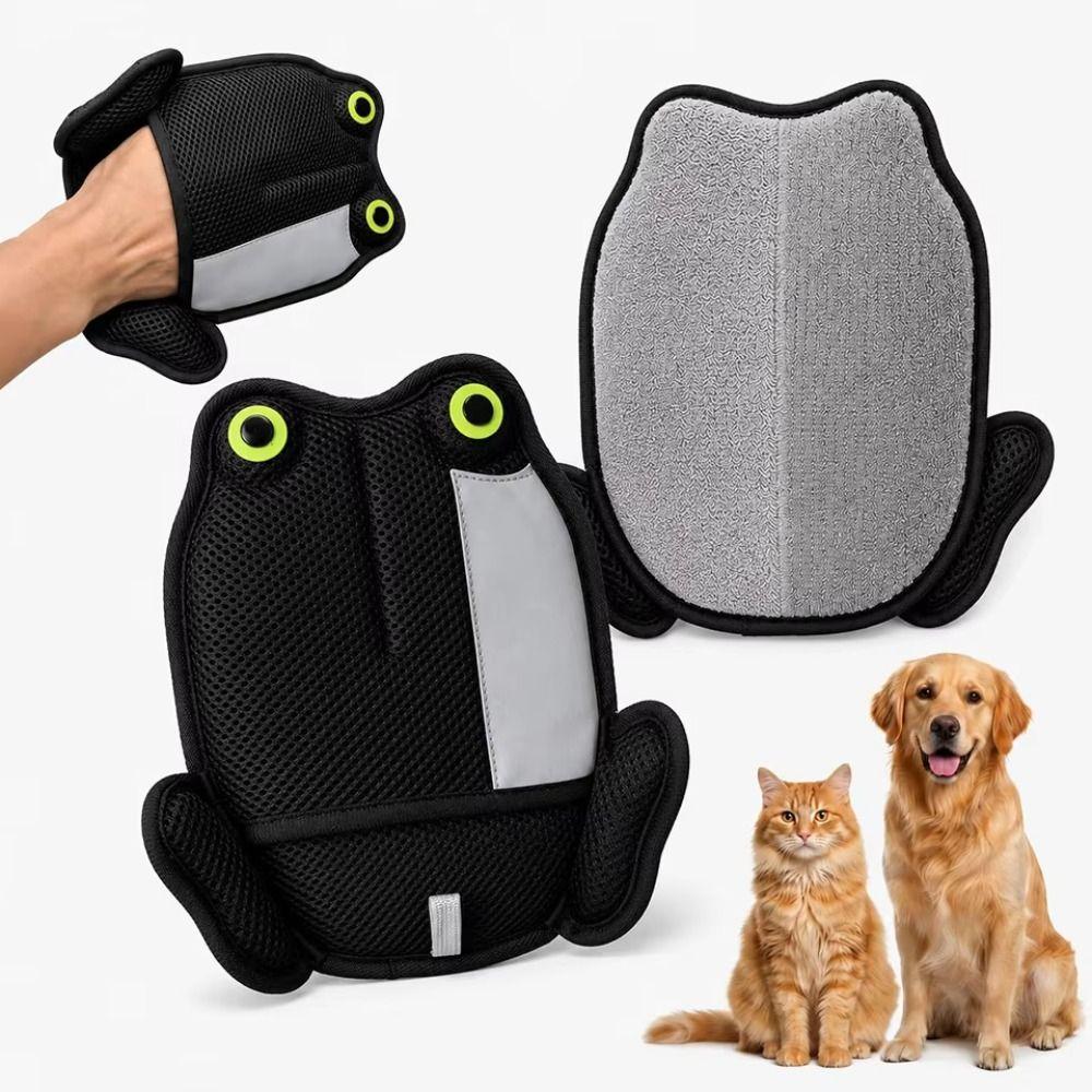 Double-Sided Pet Hair Removal Glove Dog Floating Hair Remover Cleaning Carpets