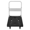 Foldable Push Cart Dolly, 299.37 kg Capacity, Folding Platform Truck with Swivel Wheels, Moving Platform Hand Truck Flatbed Cart, Space Saving Push