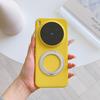 Applicable To VIVOX111ultra Skin-sensitive Rock Sand Mobile Phone Case IQoo11 Magnetic Suction Rotating Bracket Contrasting Color Protective Cover