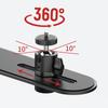 Adjustable 360 Rotating Projector Wall Mount Bracket 90° Tilt Heavy Duty Metal Ceiling Stand for Home Theater Office