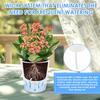10 st Självvattnande Blomkruka Dubbelskikts Plast Planteringskruka med Bomullssnöre & Genomskinlig Innerkopp Trädgård Liten Blomkruka