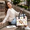 Christmas Printed Large Tote Bag Daily Casual Handbag Shopping Gift Carry Bag