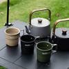 300ml Camping Cup with Foldable Handle Aluminum Alloy Tableware Lightweight Camping Cup for Tourist Trekking Hiking