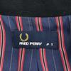 FRED PERRY made in Japan tailored jacket S black Back stripe Women Used