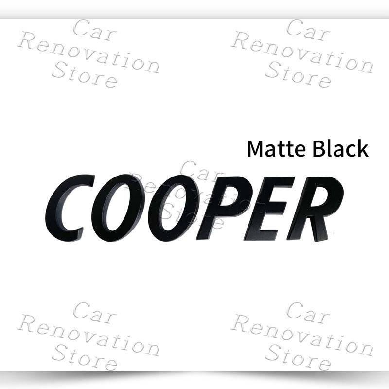 3D Car Decor S Logo Front Hood Grille Emblem Sticker For Mini Cooper S R53 R52 R56 F57 F55 F56 JCW Fender Rear Trunk Body Badge