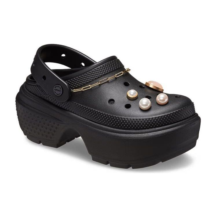 Crocs EVA Crystal Snow House Clogs Women Footwear Black 210271-001