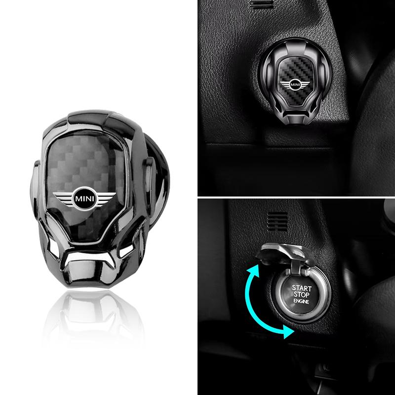 Car One-Click Start Buttons Protective Cover Decoration Car Gadgets For MINI Cooper R56 Fridge 323 R56 F56 50 60 53 F56 Countryman