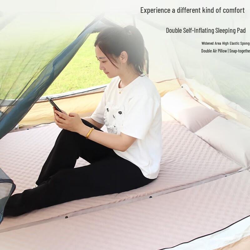 FeiTuLe Outdoor Spliceable Self-Inflating Camping Mattress