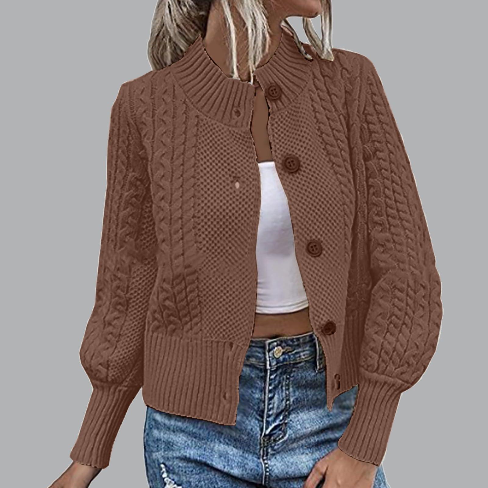 

Женский модный кардиган с длинным рукавом, однобортный свитер, облегающее короткое платье, трикотажная куртка M хаки