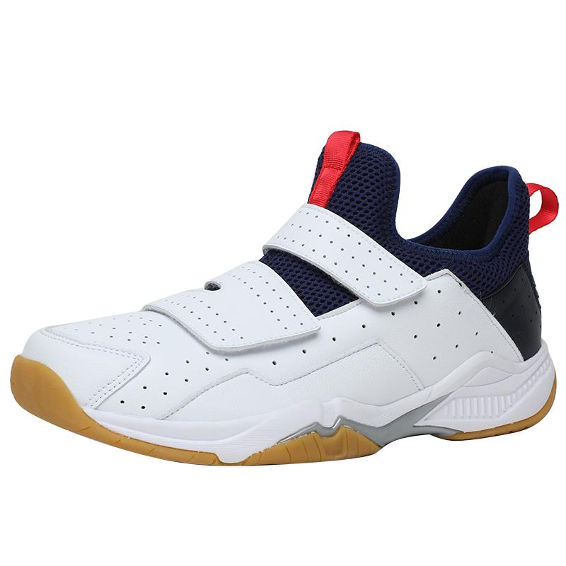 

36-46 Новые высококачественные амортизирующие противоскользящие износостойкие туфли для бадминтона Теннисная обувь Спортивная повседневная обувь на открытом воздухе 46 синий/белый