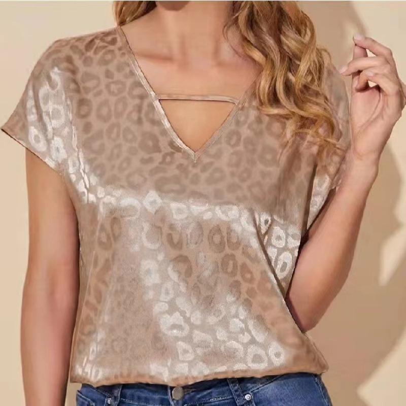 

Женская весенняя мода новый свободный топ с V-образным вырезом L темные хаки