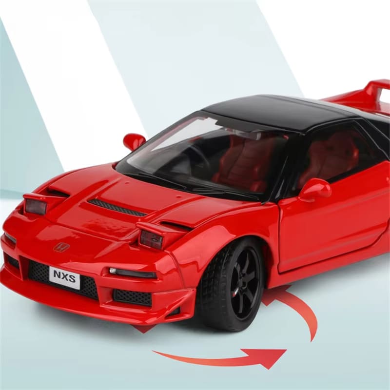 1:32 Honda NSX Slitinový sportovní vůz Model z tlakově litého kovu Autíčko Super Sportovní Model Simulace Zvuk a Světlo Natahování Dětská Hračka Dárek pro Chlapce