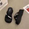 Slippers Women's New Summer Sandals Fashion Rhinestone Thick-soled Beach Cool Slippers