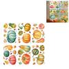 6PCS Fall Window Cling Plastic For Living Room Bedroom Seasonal Decoration