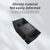 Center Console Storage Box For Tesla Model Y Juniper 2025+ Car Central Lower Layer Tray Silicone Organizer Accessories Tidying