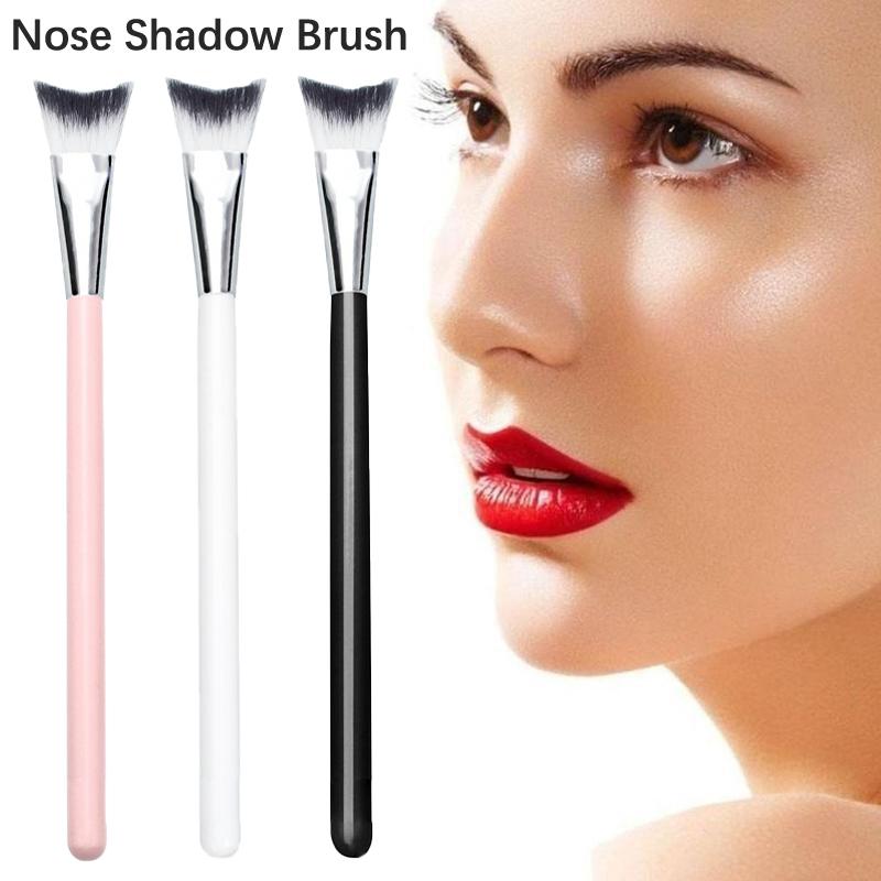Pincel de Sombra para Nariz Pincéis de Maquilhagem de Contorno Angulados Silhueta Olho Nariz Sombra Cosmética Pincel Corretor Ferramentas de Maquilhagem