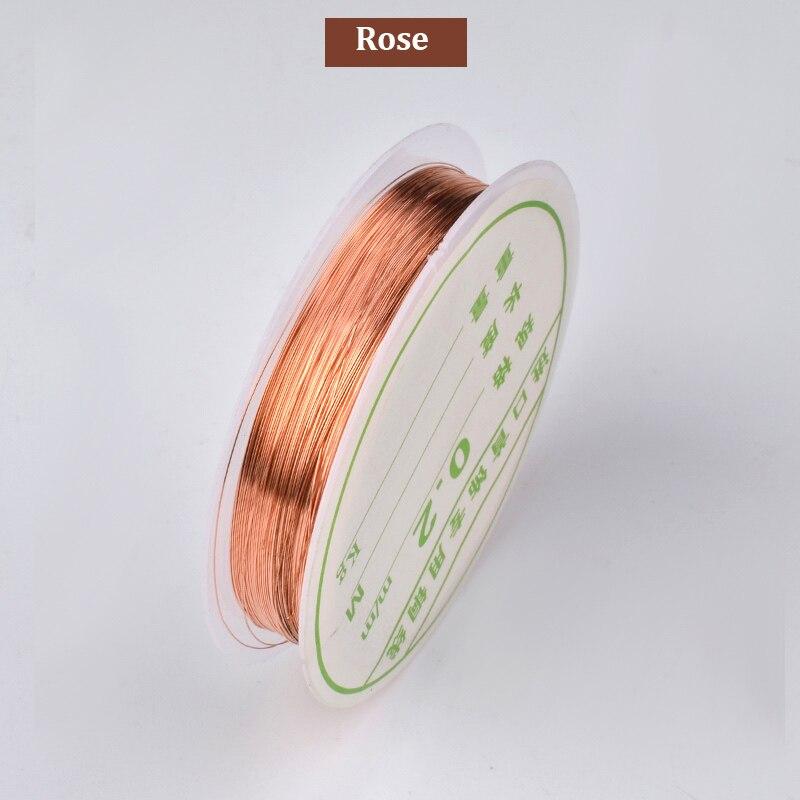 3 Rolls Nail Art Copper Wire Charm Line Nail Decoration Gold Silver Rose Gold