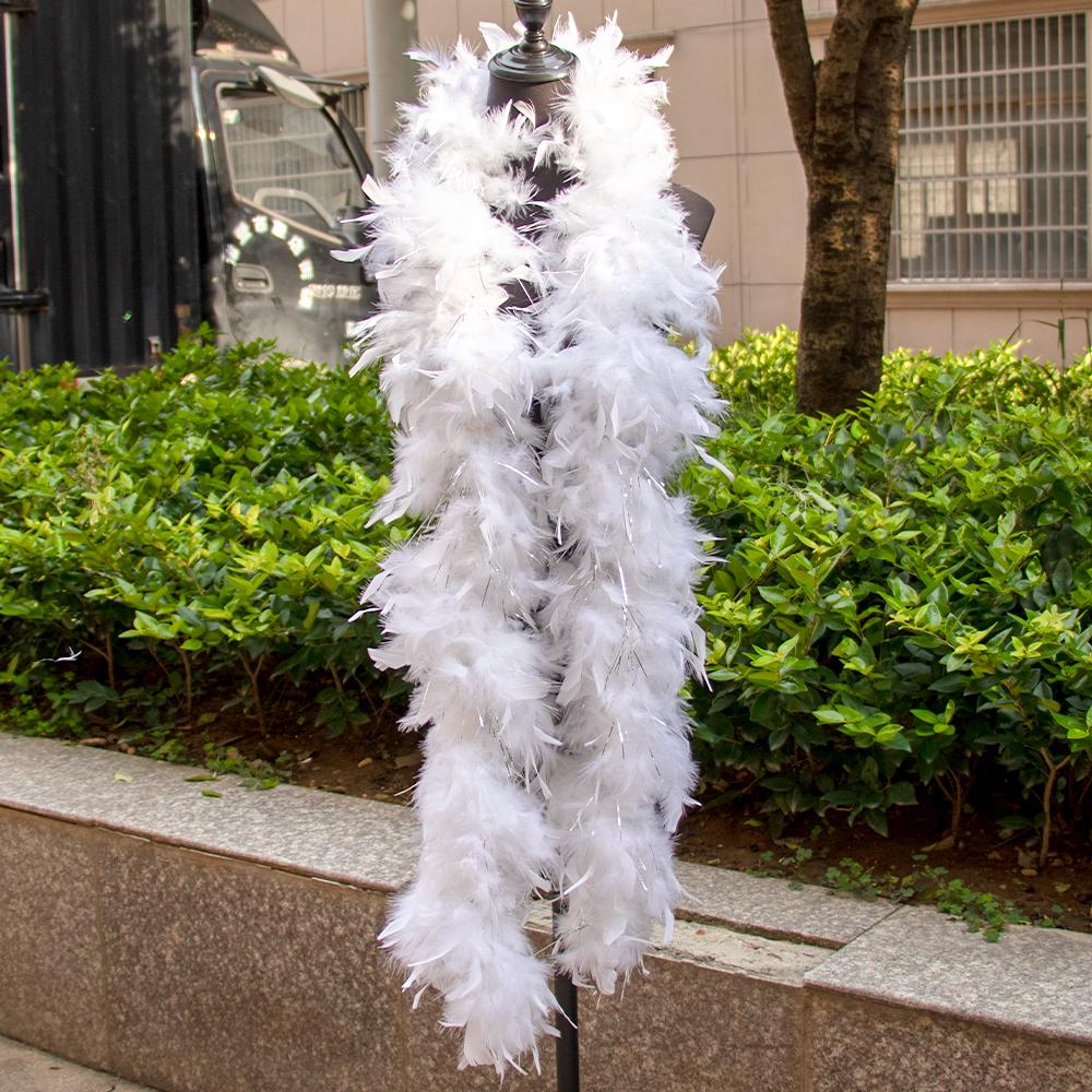 DIY 2Yard Fluffy Turkey Marabou Feathers Boa 38g-90g Colored Plumas Dress Shawl Craft Wedding party Decor Sewing Costume Accessories