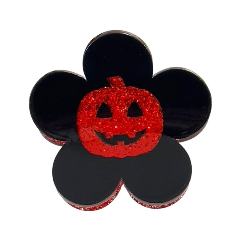 Sparkling Halloween Hairpins Permanent Acrylic Material Comfortable Wear Party Theme Accessories for Women Men Children
