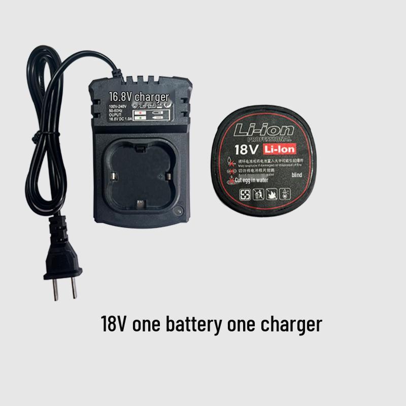 18V Brushless Electric Drill & 16.8V Rechargeable Screwdriver with Large Capacity Lithium Battery