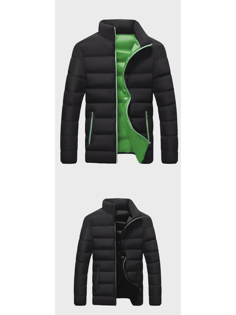 Men's Winter Stand Collar Down Cotton Running Jacket 2023