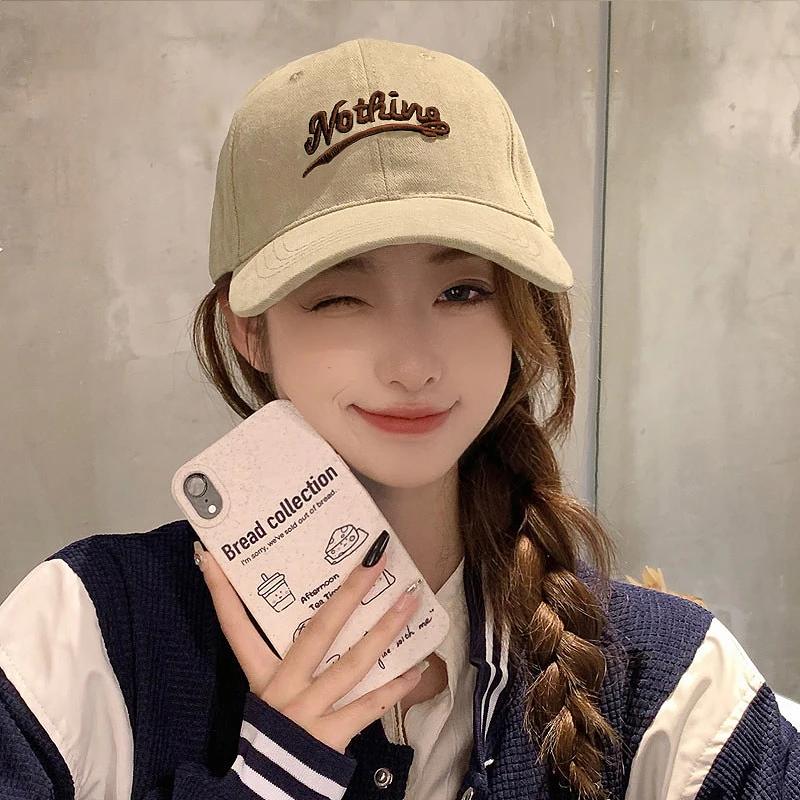 New Letters Embroidery Baseball Cap Women Soft Cotton Snapback Peaked Sun Hats Casual Sport Hip Hop Dad Trucker Caps