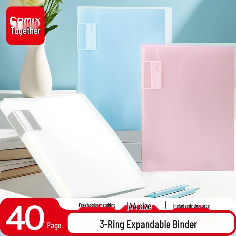 Qixin A4 Expandable Document File Folders 3-Pack