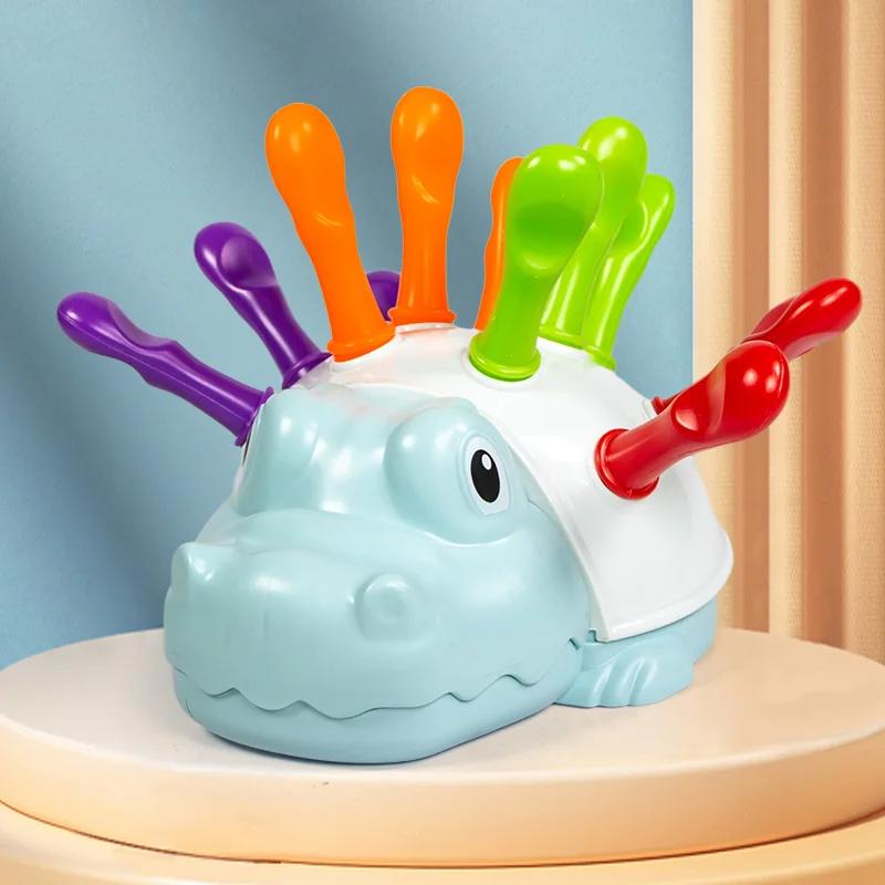 Toddler Montessori Fine Motor Toys Sensory Hedgehog Toys Baby Preschooler Educational Sensory Motor Skills Travel Toys Kids Gift