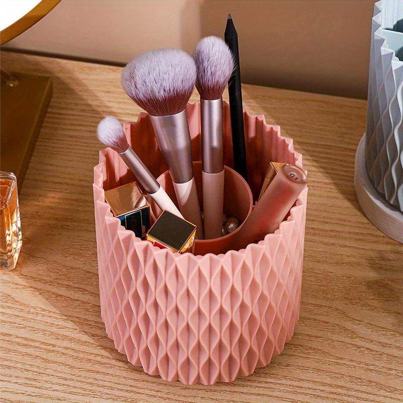 11,8 x 11,8 x 11,8 cm, 1 Stück, um 360 Grad drehbarer Make-up-Pinsel- und Stifte-Organizer mit großer Kapazität, multifunktionaler Halterbecher zur Aufbewahrung von Lippenstift und Augenbrauenstift.