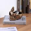Anti-slip Skull Glasses Holder Creative Skull Resin Sculpture Glasses Display Stand  Living Room