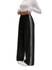 European Side Stripe Wide-Leg Sweatpants: Women's High-Waist Loose Casual Pants