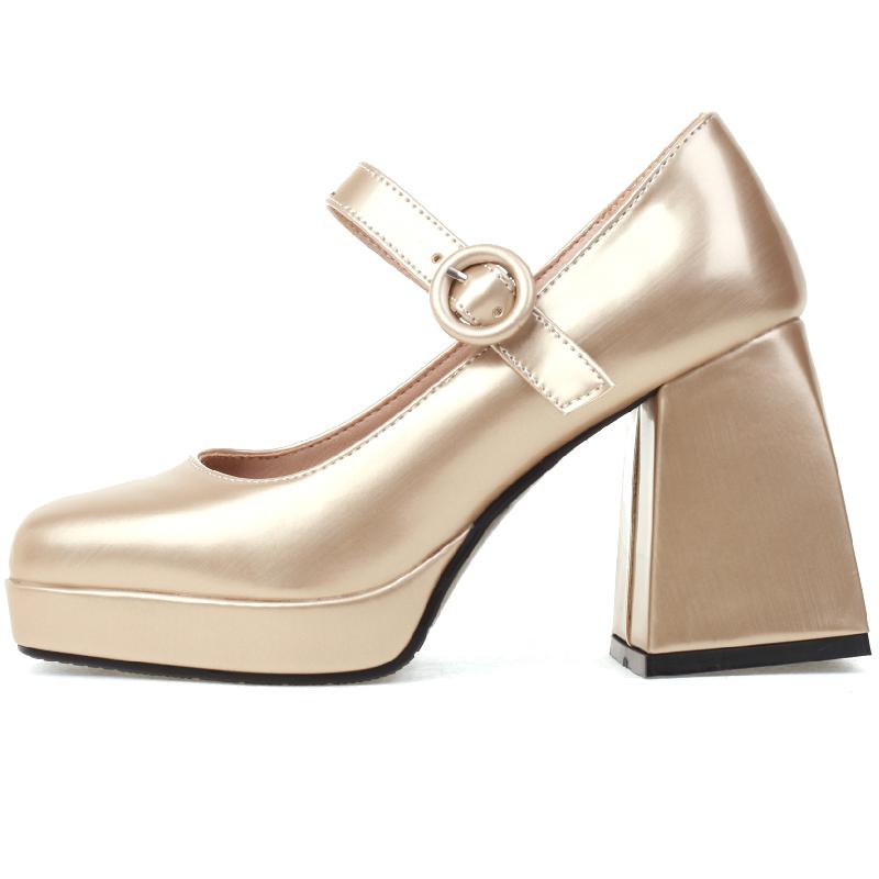 Luxury High Heels Pumps Shoes Woman Elegant 2025 Ankle Straps Black Red Gold Women's Heeled Party Wedding Shoes Ladies Big Size