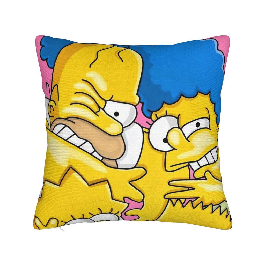 Anime S-Simpsonss Cartoon Pillow Cover Accessories Soft Cushion Cover Gift Throw Pillow Case Cover Home Multiple Sizes