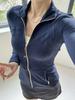 Women's Slim-Fit Double-Sided Brushed Yoga Jacket
