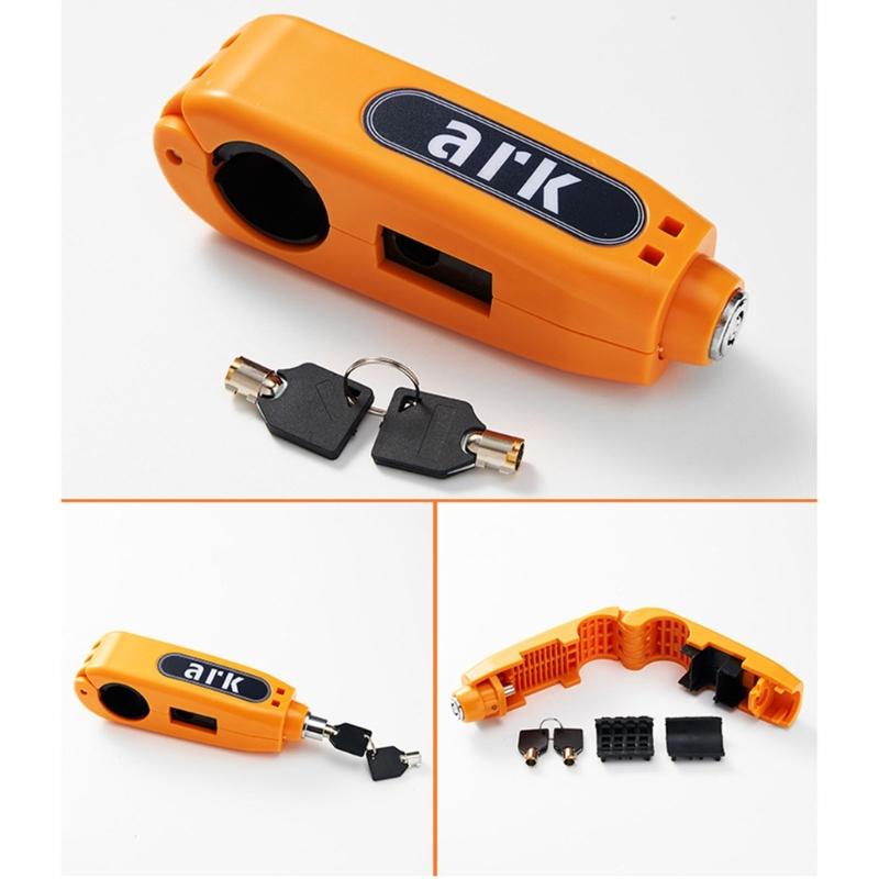 Motorcycle Handlebar Lock Cycling Helmet Lock Brake Lock Anti-Theft Grip Lock Bicycles Security Lock