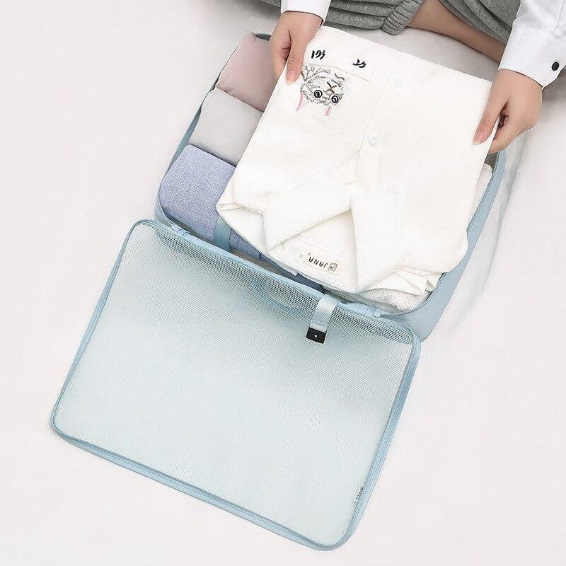 8-Piece Set Travel Storage Clothes Underwear Shoes Organizer Packing Cube Bag High Capacity Luggage Travel Storage  Reusable