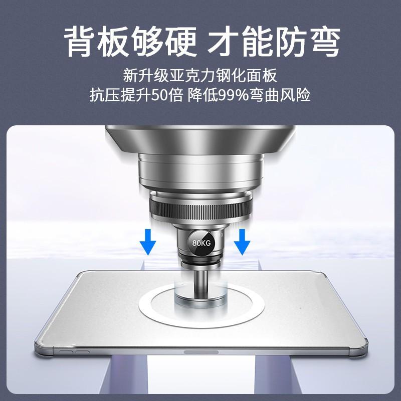 Magnetic Rotating Folio Case OPPO Pad3 Pro 12.3 Inch Tablet - 360 Flip Stand Auto Sleep/Wake Shockproof PU Leather 5
