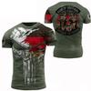 Vintage Retro T Shirt Deutschland Germany Eagle 3D Print MMA Kick Boxing Muay Thai National Flag Unisex Men Women Short Sleeve Quick Dry Streetwear