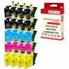 Cartouches compatibles - NOPAN-INK - LC 980 XL - 20 pièces - Multi-couleurs - Jet d'encre