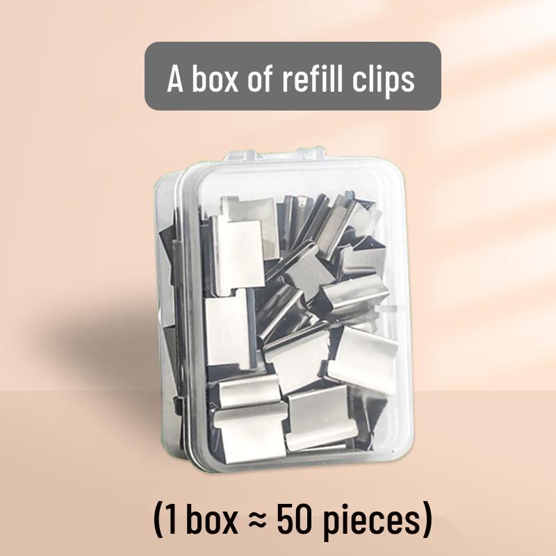 Transparent No-Punch Metal Push & Binding Clip for Test Papers