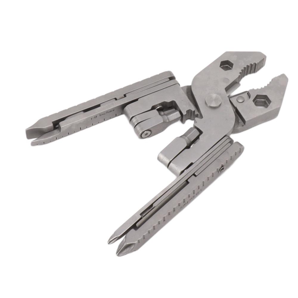 Foldable Multitool Pliers Silver Stainless Steel Tool High Strength Multi Tool  Home Repair