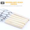 Stainless Steel BBQ Skewer U-Shaped Barbecue Brazing Fork Reusable Kebab Accessories Grill Sticks 10 Pieces Double Pronged Tool