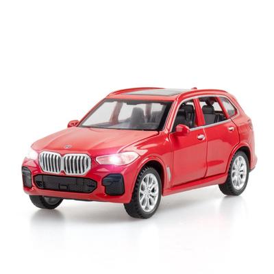 X5 Druckguss-Automodellspielzeug im Maßstab 1/32, Rückziehauto mit Ton und Licht für Kinder, Kleinkinder, Jungen und Mädchen, Geschenksammlung