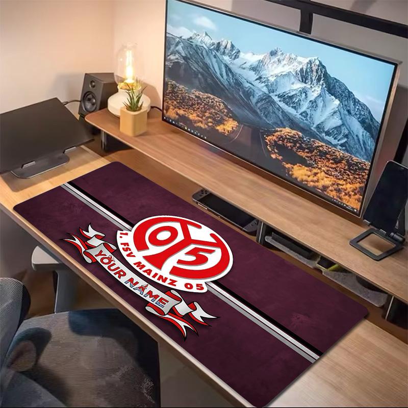 Custom Name 1. FSV Mainz 05 Print  Cushion Non-slip Laptop Tablet Big Mousepad XXL Mat Mini PC Playmat With Lock edge