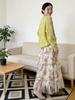 Seaside Fairy Mesh Floral Layered A-line Long Skirt for Women - Spring/Summer 2026 Collection.