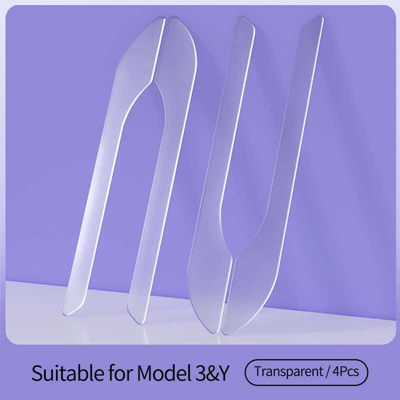 4Pcs Door Handle Decorative Protective Stickers Suitable For Tesla Model3Y Handle Cover Decorative Stickers External Accessories