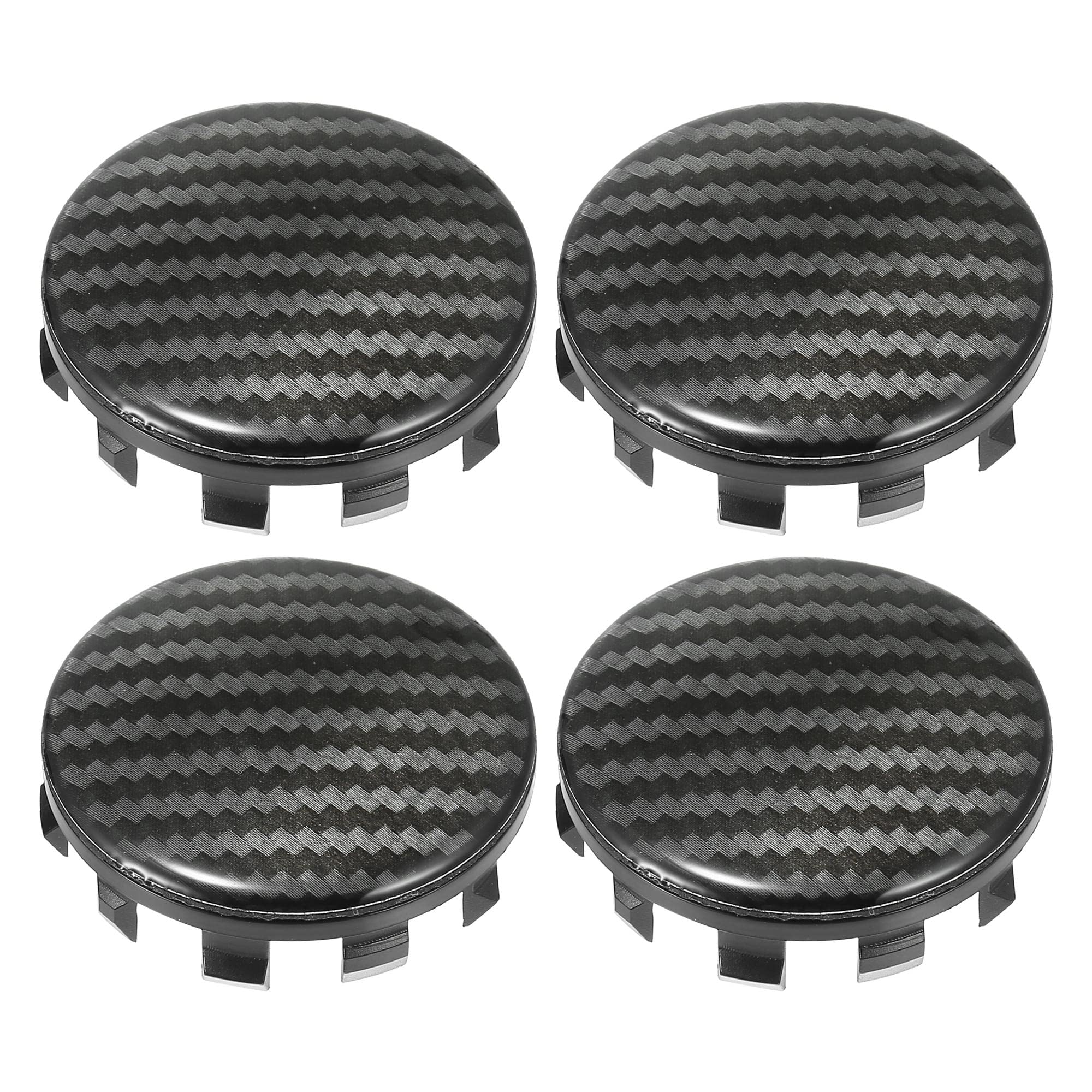 

uxcell Универсальная крышка ступицы колеса автомобиля, колпак ступицы шины, рисунок под карбоновое волокно, 56 мм внешний диаметр, 4 шт. 56 mm чёрный