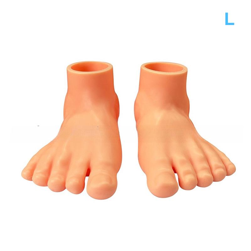 

1 пара креативных милых крошечных кукольных ножек, забавные маленькие пальчики, новинка, игрушки-дразнилки для собак, имитация ножек, игрушки для домашних животных, товары для животных L