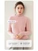 Cozy Cashmere Semi-High Neck Sweater: Slim Fit, Long Sleeve, Short, Loose Pullover - Perfect for Autumn/Winter