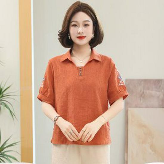 

Autumn Fashion T-shirt Pullover for Middle-aged & Elderly Women - Stylish Summer Base Layer Top 3XL